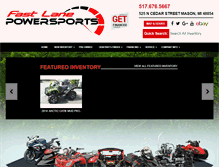 Tablet Screenshot of fastlanepowersports.com